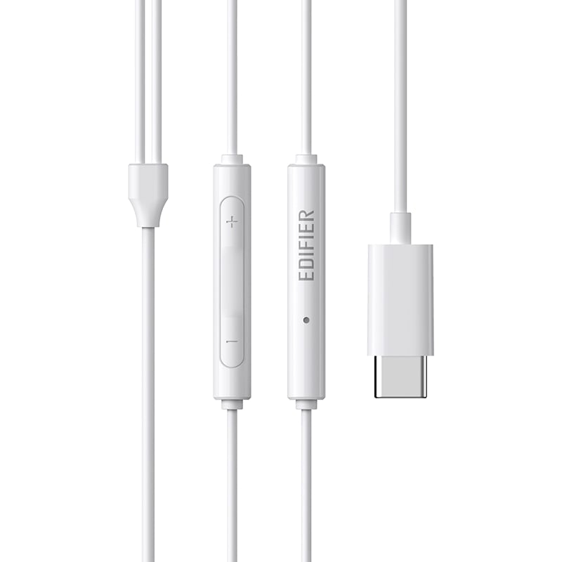 Edifier P180 Plus Type C Jack Wired Earphone- White