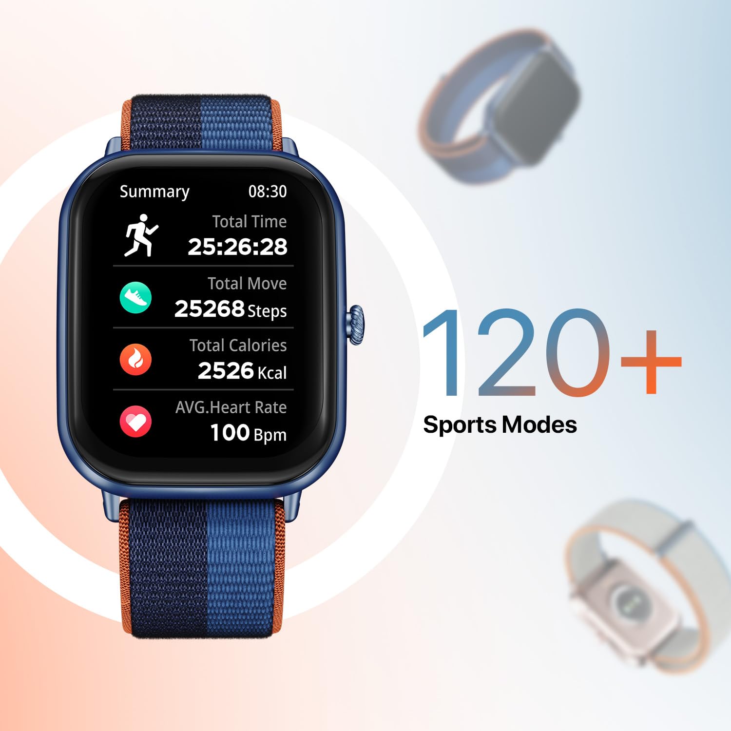 Fire Boltt Hunter Nyluxe (BSW127) Smartwatch 51.1mm (2.01) HD Display Buetooth Calling with Single Chipset  (Midnight Blue)