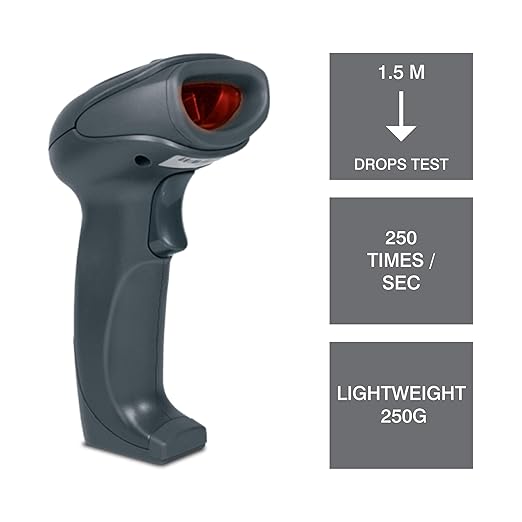 iBall 2D-S209 Wired Barcode Scanners Reader Advanced decoding, Special Aiming Light