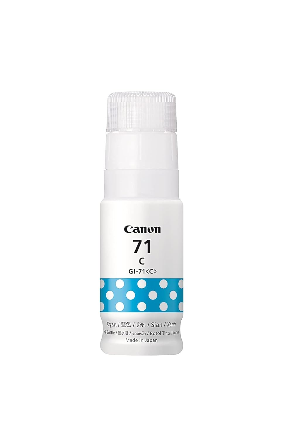 Canon PIXMA GI71 Cyan Ink bottle Compatible for G1020,G2020,G3020,G2060,G3060, G1737,G2770,G3770,G4770, G1730,G2730,G3730