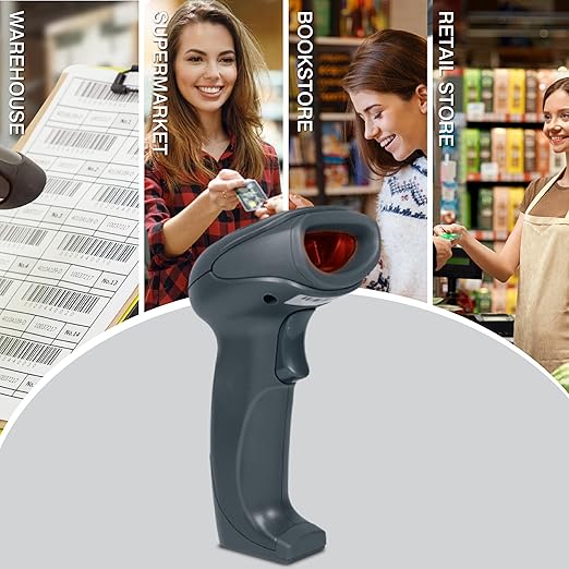 iBall 2D-S209 Wired Barcode Scanners Reader Advanced decoding, Special Aiming Light