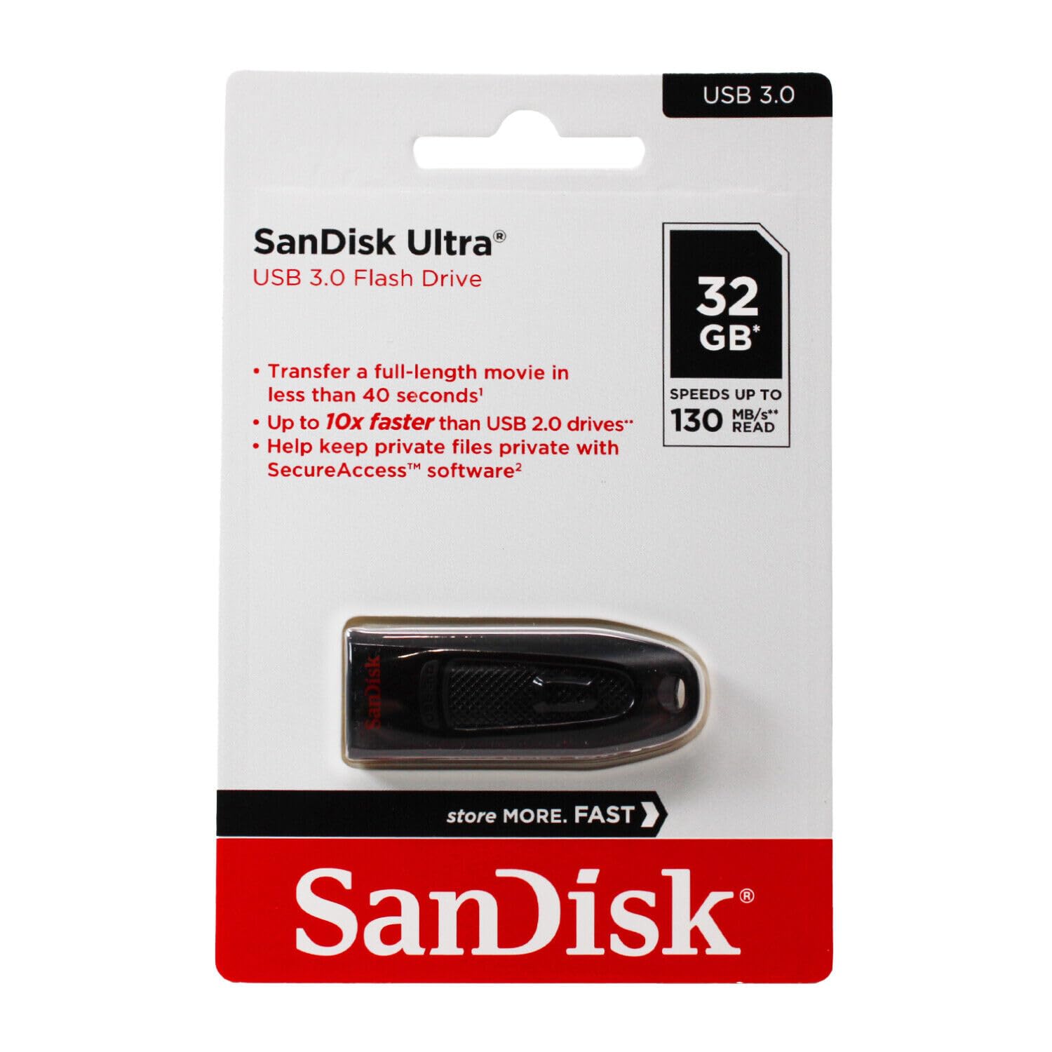 SanDisk Ultra CZ48 32GB USB 3.0 Pen Drive (Black)
