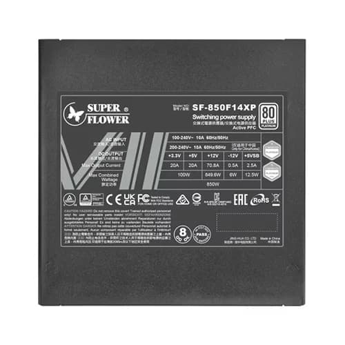 Super Flower Leadex VII 850W Platinum Pro ATX 3.1 Fully Modular SMPS Power Supply (SF-850F14XP)