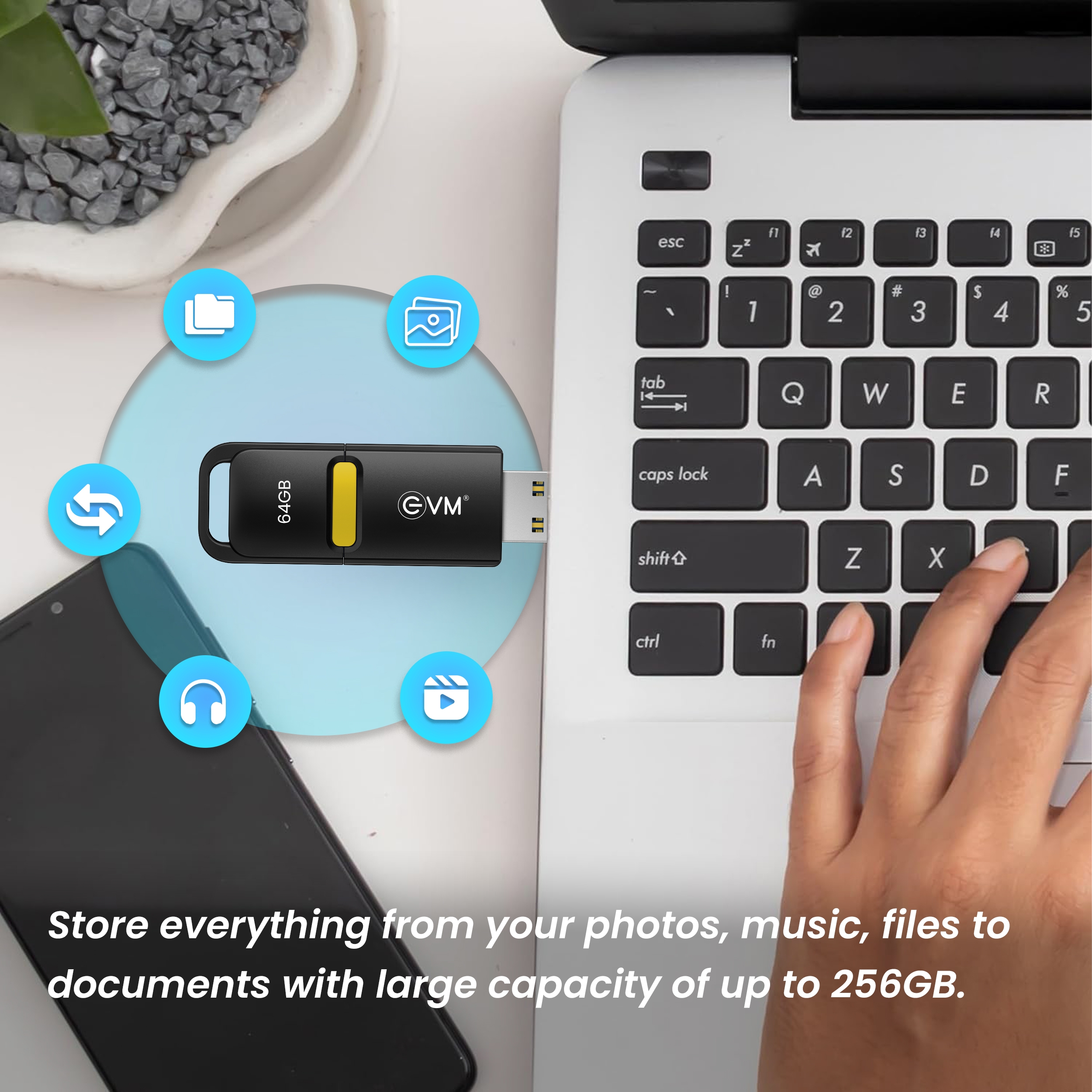 EVM 64GB EnX USB 3.2 PENDRIVE (ENX/64G)