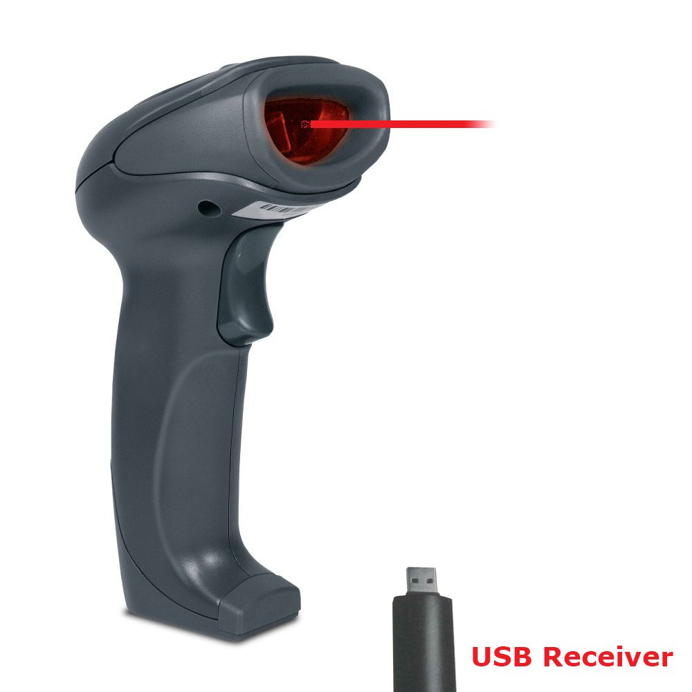 iBall WBS-650MV 2.4GHZ Wireless High-Speed 1D Barcode Scanner Reader, Plug-and-Play, High-Capacity Rechargeable Battery