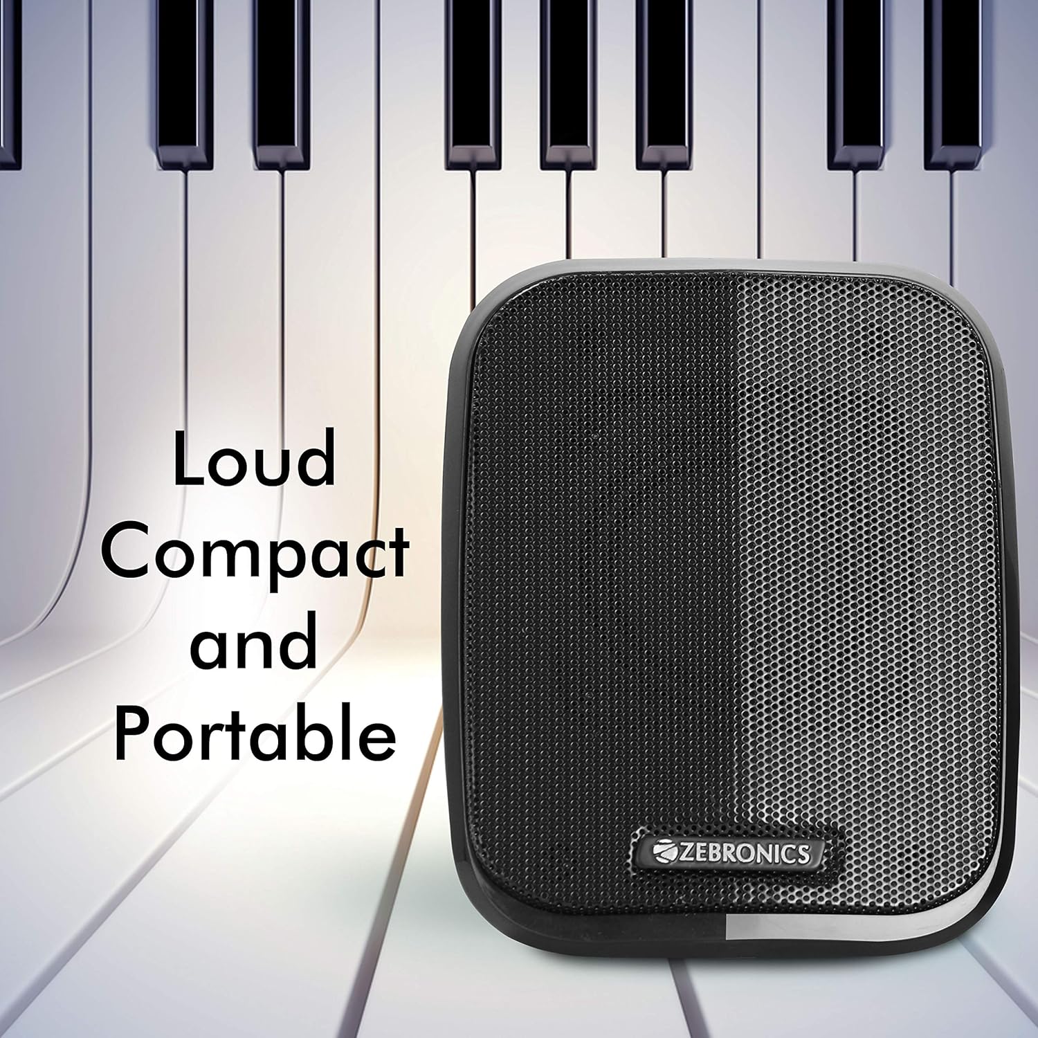 Zebronics Zeb-Fame 5watts 2.0 Multi Media Speakers with AUX, USB and Volume Control (Black) 