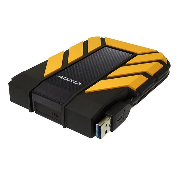 ADATA HD710 Pro 2TB 3.5 inch SATA III External Hard Drive/HDD with IP65 Rating, Shockproof Technology - AHD710P-2TU31-CBL, Yellow