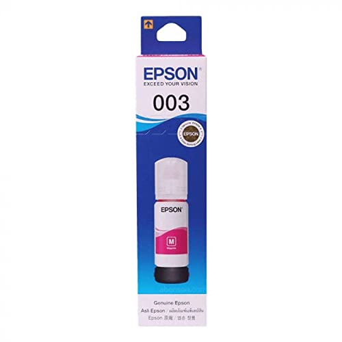 Epson 003 65ml Ink Bottle Magenta Compatible for EcoTank L1110/L3100/L3101/L3110/L3115/L3116/L3150/L3151/L3152/L3156/L5190  