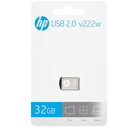 HP V222W 32GB USB 2.0 Pen Drive (Silver)