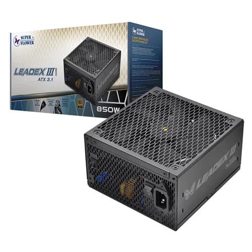 Super Flower Leadex III Gold 850W ATX3.1 Fully Modular SMPS Power Supply (SF-850F14GL(GE))