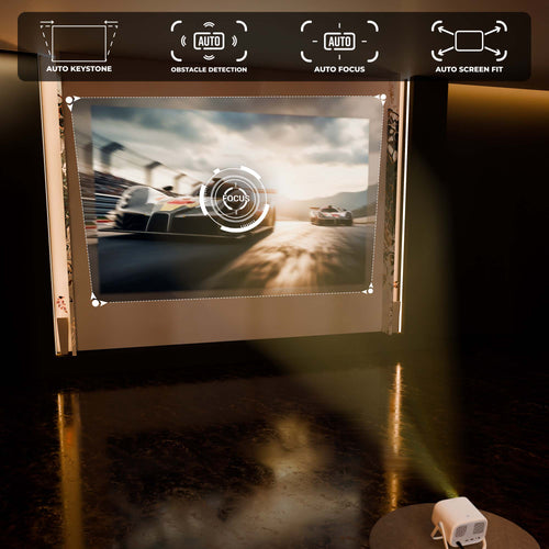 Zebronics PIXAPLAY 34 Projector with Multi Connectivity, 30,000h lifelong LED lamp, APP Support- Yellow