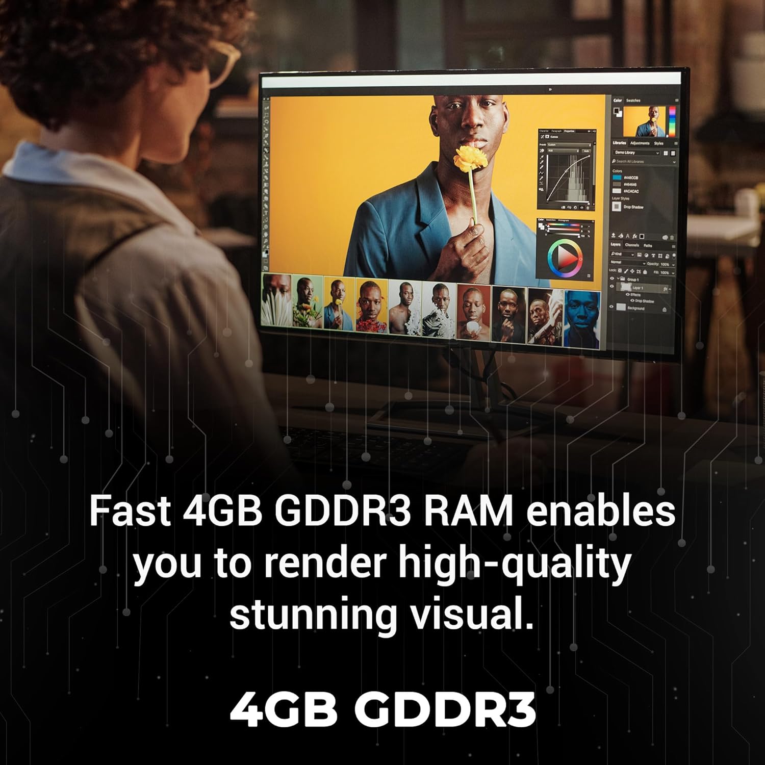Zebronics GT730 4GB 4GD3 DDR3, Powered by NVIDIA, 4GB GDDR3 Graphics Memory, 64 bit Memory Bus, PCI Express (pci_e 2.0) x 8