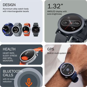 Nothing Watch Pro 2 Smart Watch with 1.32" AMOLED Display, auto-brightness,GPS Smartwatch- Dark Grey