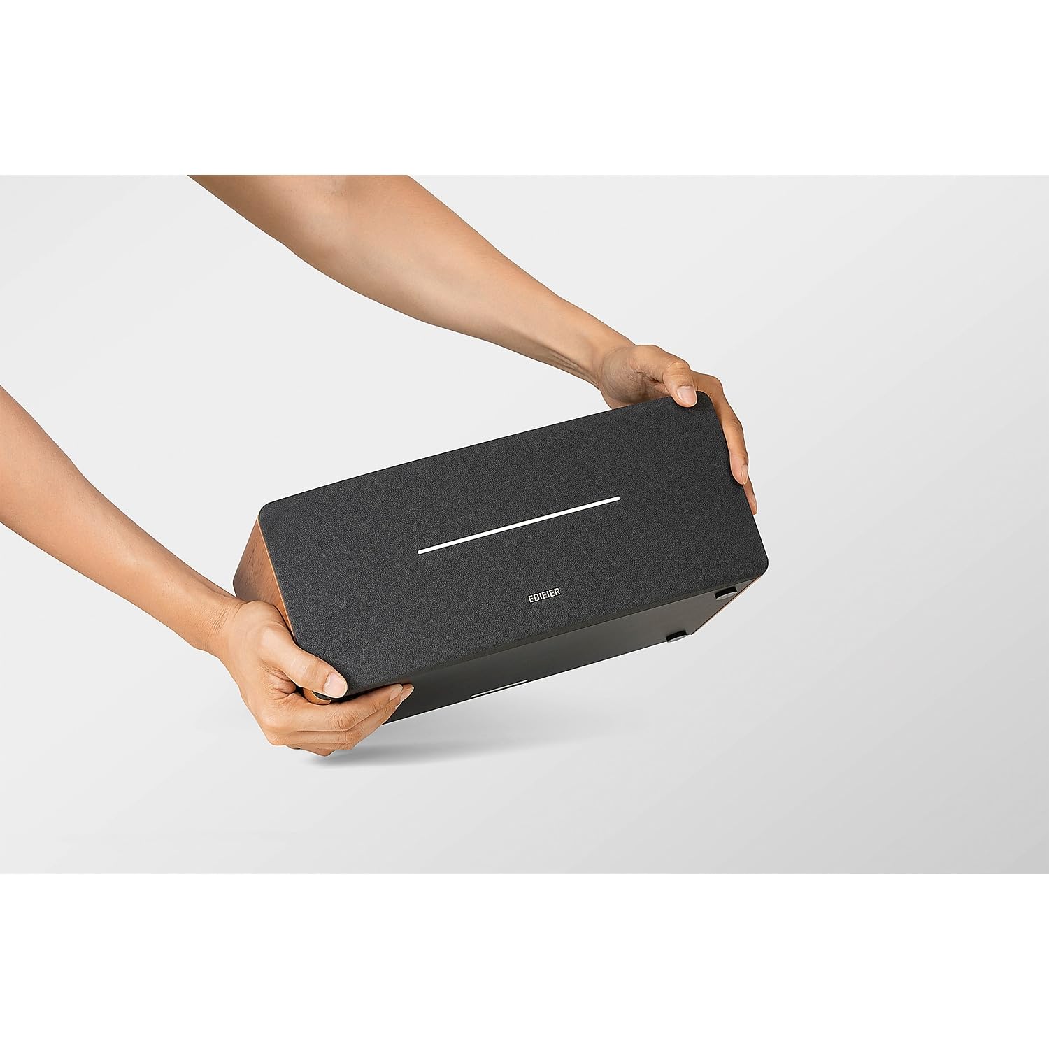 Edifier D12 Integrated Stereo Speakers- Brown