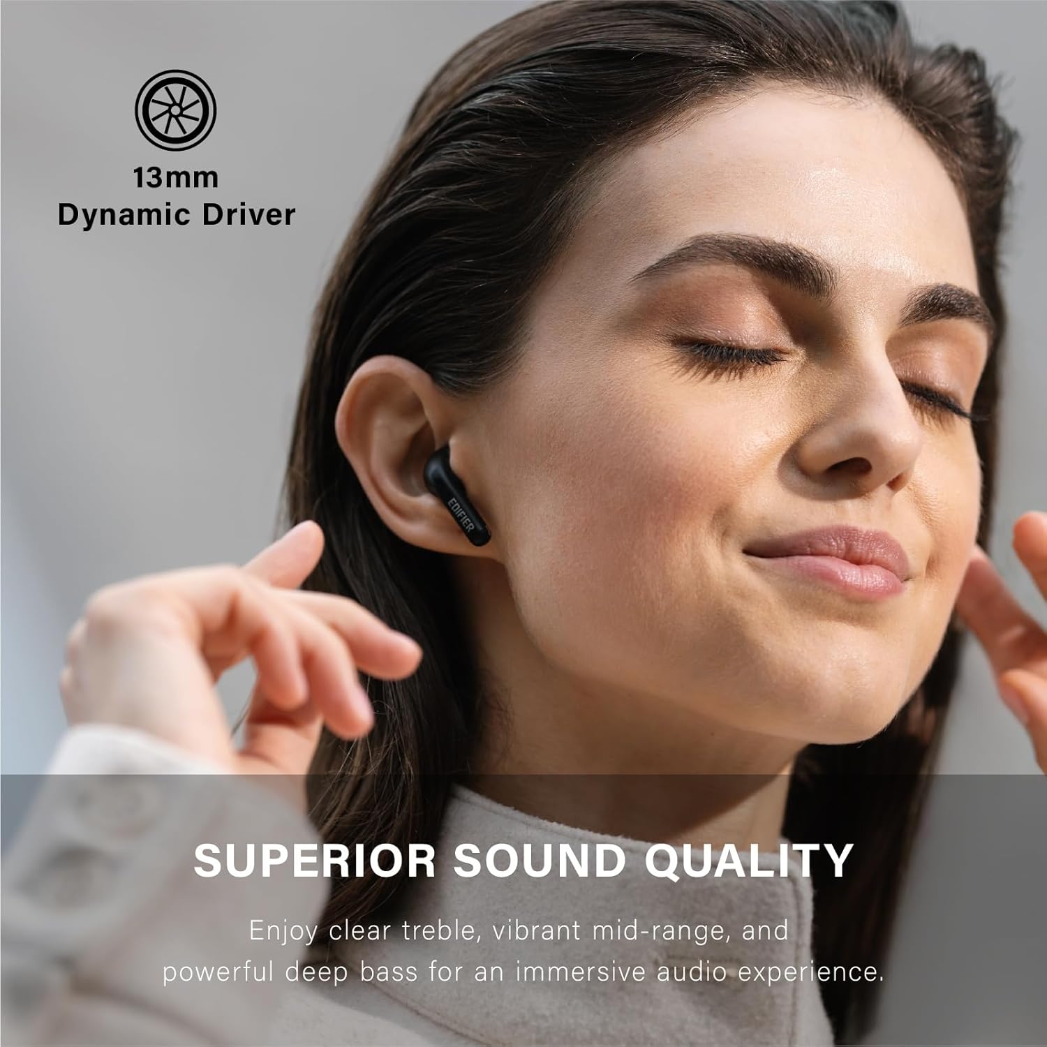 Edifier X2S TWS True Wireless in Ear Earbuds, Bluetooth 5.3, 13Mm Dynamic Drivers, Ip54 Water Dust Resistant- Black
