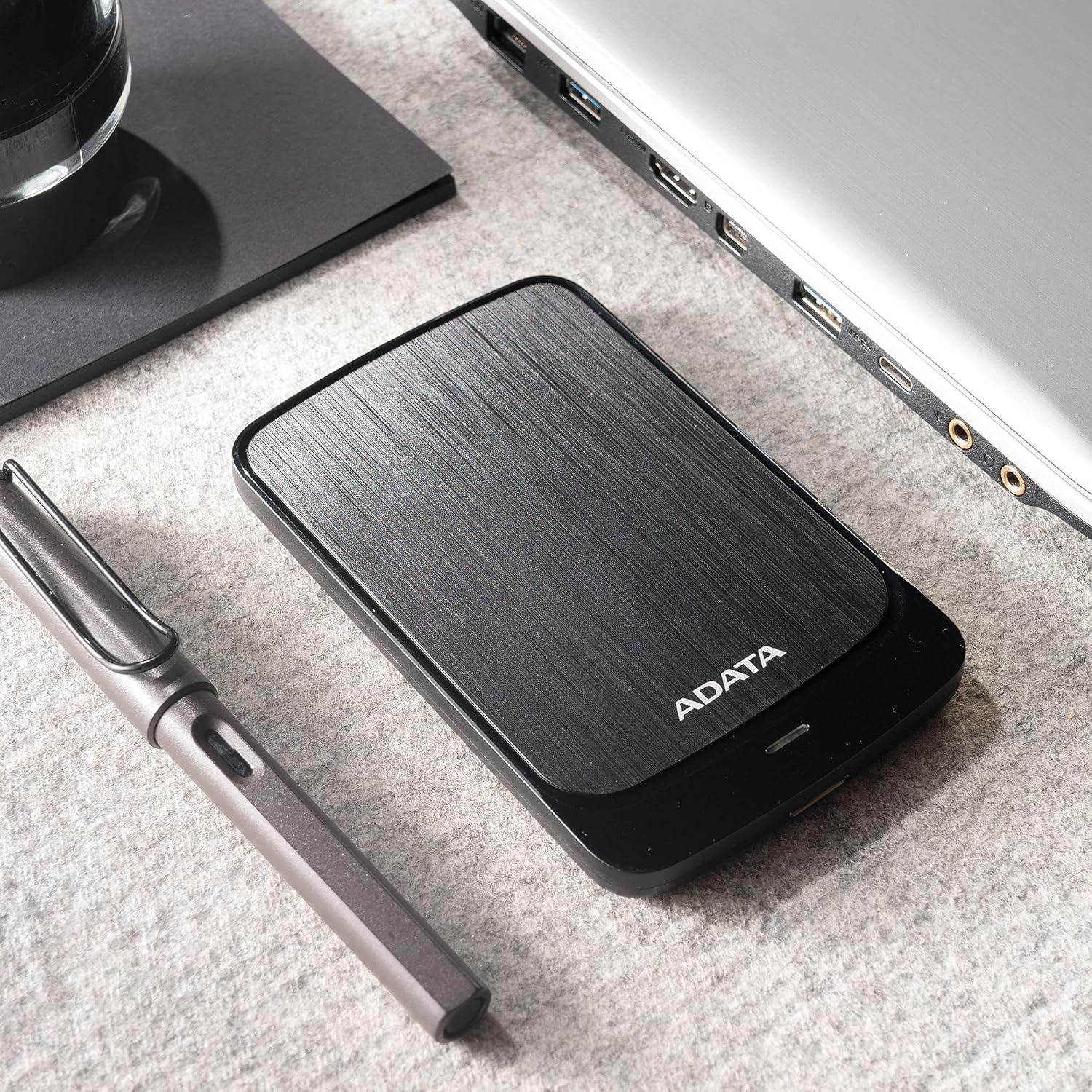 Adata HV320 2Tb 3.5 Inch Sata Iii Slim External Hard Drive/HDD-Black, with Shock Sensor & AES 256 Encryption-Ahv320-2Tu31-Cbk,Usb3.2_Gen_1