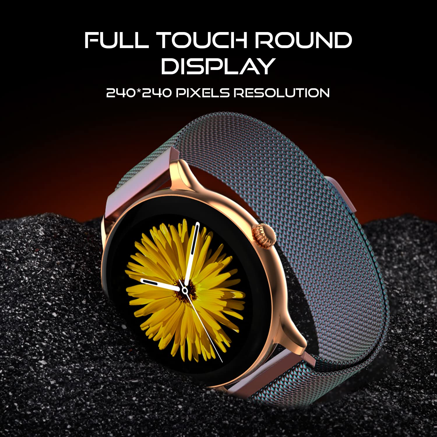 Fire Boltt Phoenix Ultra Smart Watch(BSW138) with 1.39"Inch Display, Bluetooth Calling, Metal Body with 120+ Sports Modes, SpO2- Multicolor(Rainbow)