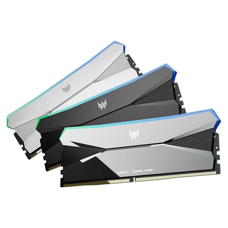 Acer Predator Hera 64GB (48GBx2) DDR5 6400Mhz Desktop RAM Silver (BL.9BWWR.659)