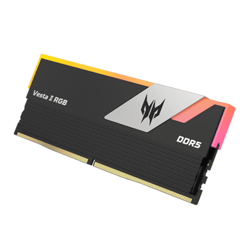 Acer Predator Vesta II RGB Series 64GB (32GBx2) DDR5 6000MHz Desktop Ram (Black) BL-9BWWR-334