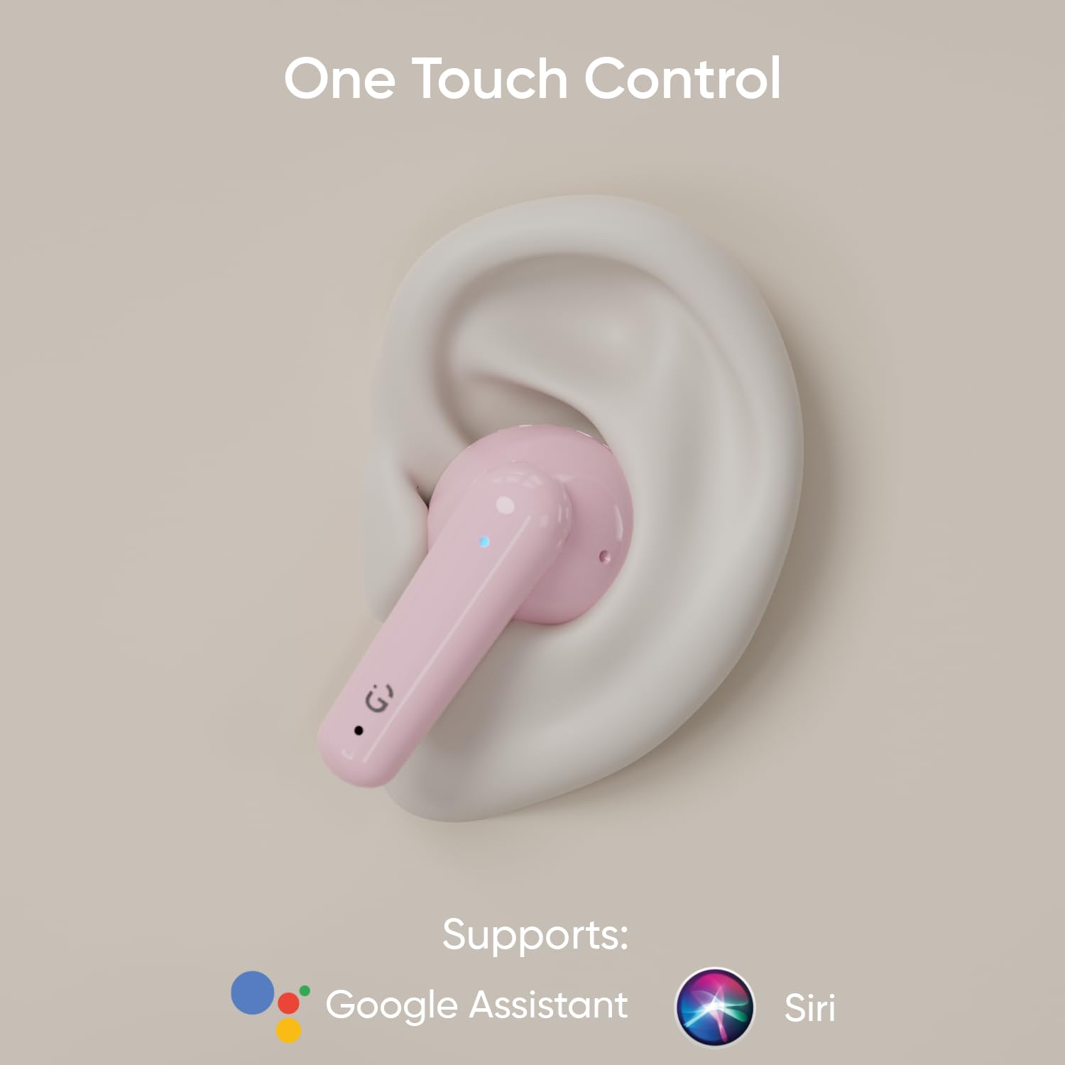 iGear Astro iG-1029 Wireless Earbuds Stylish HiFi Audio with 40-Hour Playtime- Pink