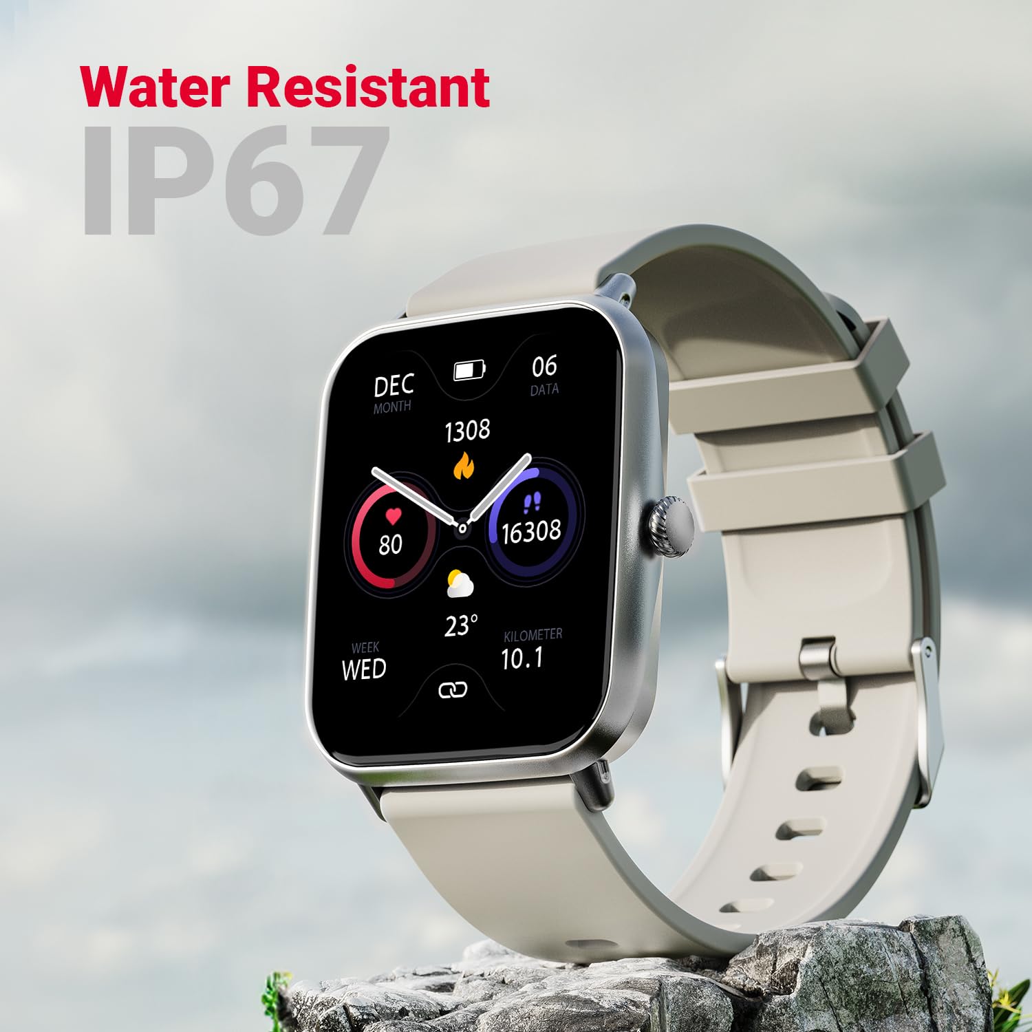Fire Boltt Ninja Call Pro Plus Smart Watch(BSW053)with 1.83'' inch Display, Bluetooth Calling, AI Voice Assistance, 100 Sports Modes IP67 Rating- Grey
