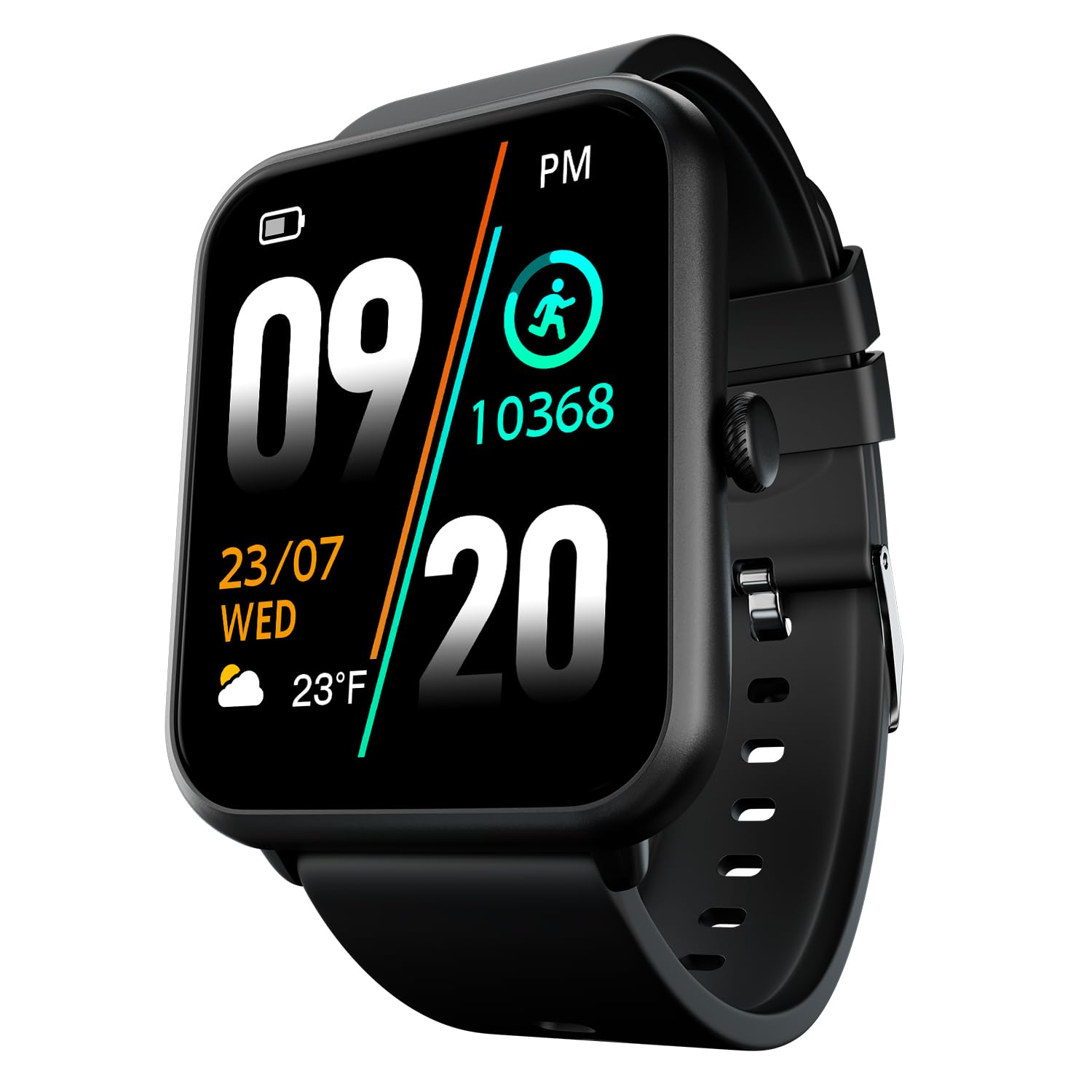 Fire Boltt Ninja Call Pro Plus Smart Watch(BSW053)with 1.83'' inch Display, Bluetooth Calling, AI Voice Assistance, 100 Sports Modes IP67 Rating- Black