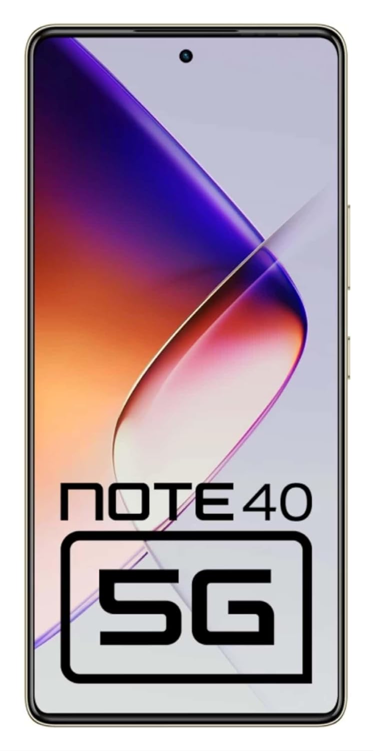 Infinix Note 40 5G X6852 Smart Phone- Titan Gold (256 GB) (8 GB RAM), 6.78-inch AMOLED display