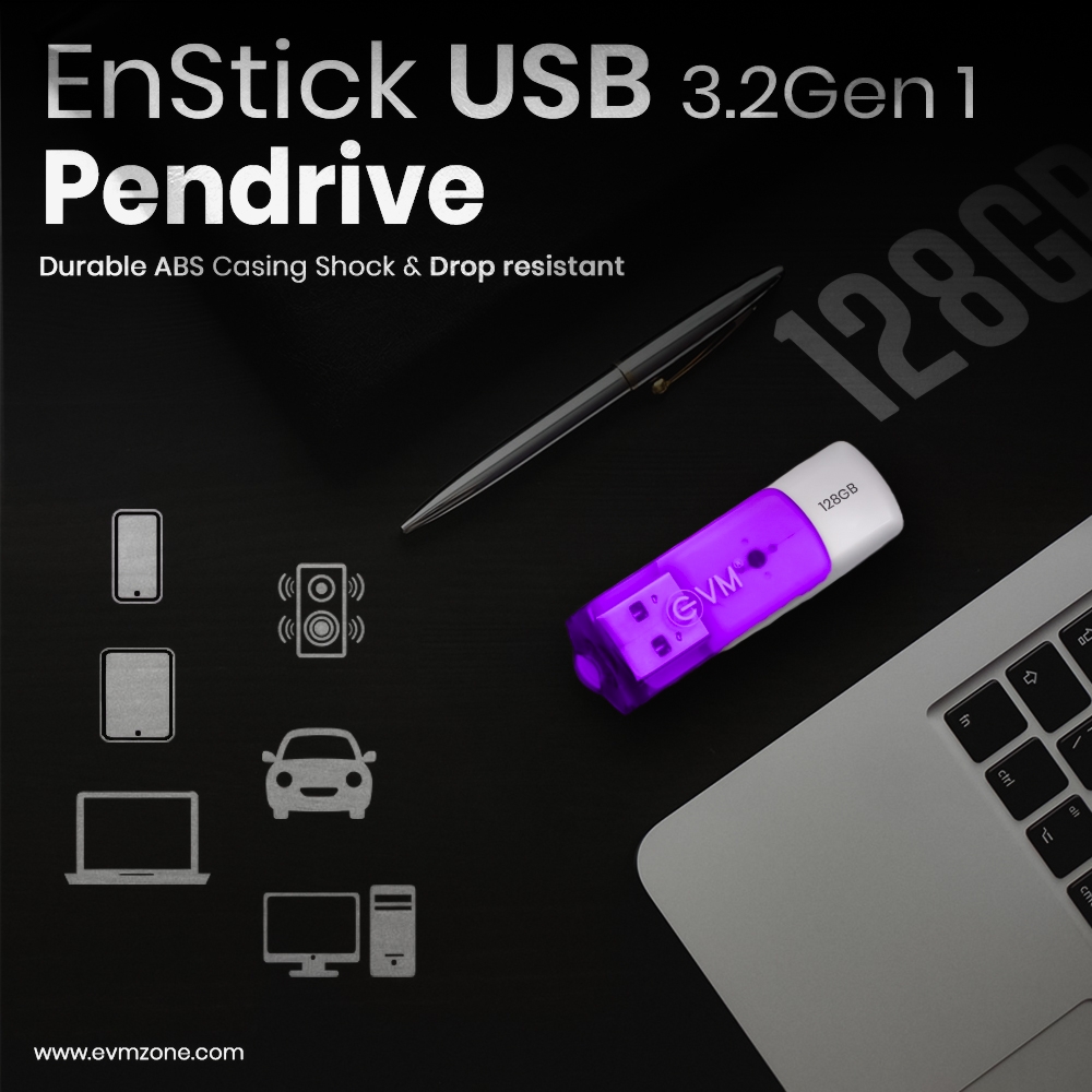 EVM 128GB ENSTICK USB 3.2 FLASH DRIVE