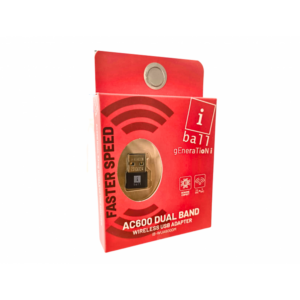 iBall AC600 Dual Band Wi-Fi USB Adapter- iB-WUA600DM