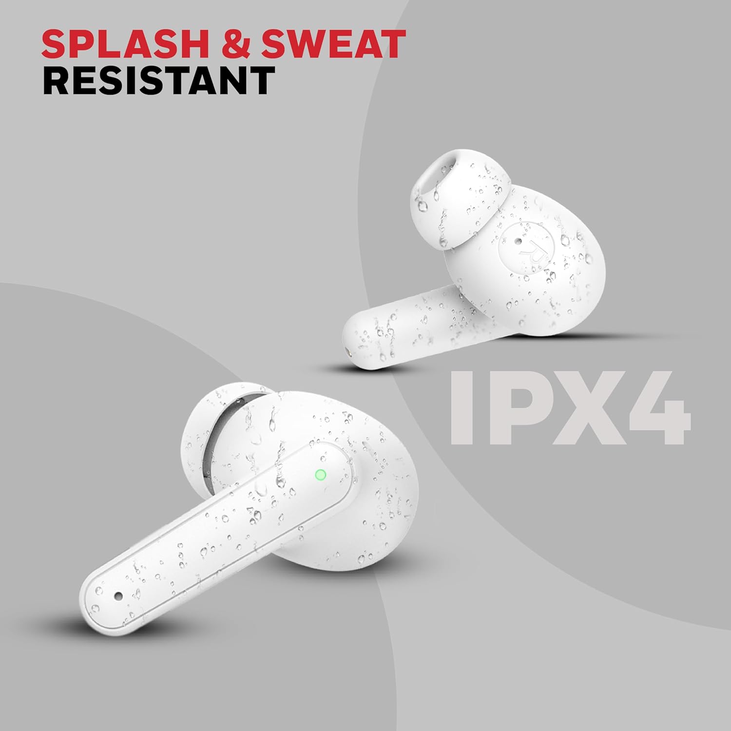 Honeywell Moxie V1400 TWS In-Ear Earbuds Bluetooth v5.4 , ENC with 4 Mics for HD Calling, 45H Battery Life, Stereo Sound, Deep Bass, IPX4, 40ms low latency Gaming Mode -White