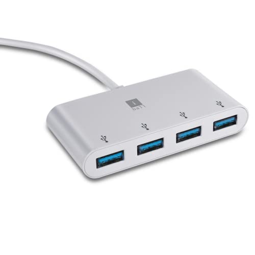 iball UTC-4USB Type-C to 4-Port USB 3.0 Hub USB Adapter Portable USB 3.0 4 Type-A Hub.