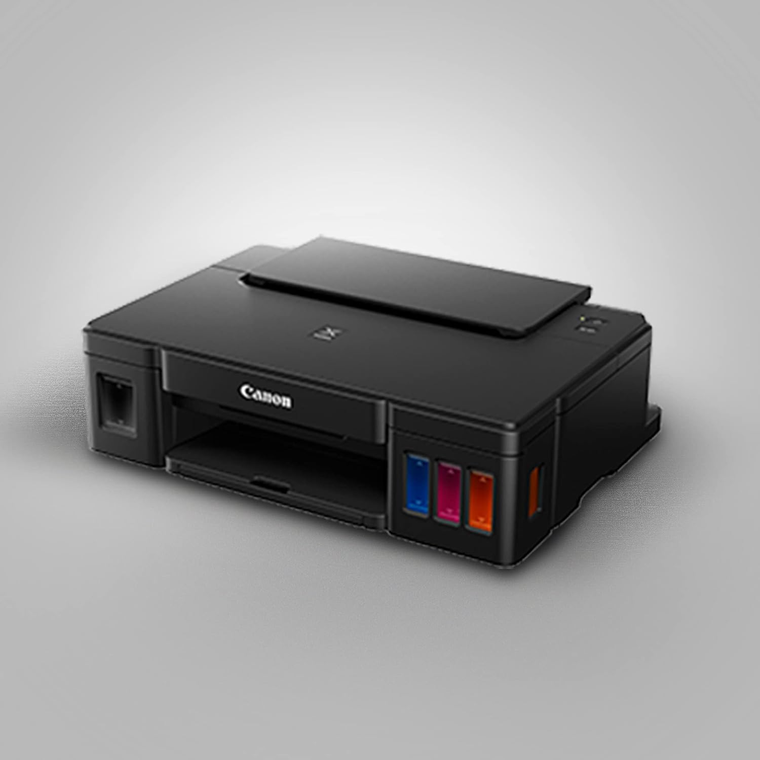 Canon G1010 Pixma Single Function Ink Tank Colour Printer with Print speed (A4): 8.8 image pm (mono) / 5.0 images pm (colour)- Black