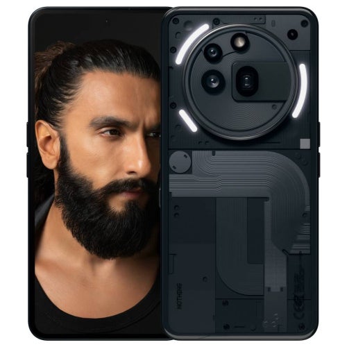 Nothing Phone (3a) Pro 5G Smart Phone- Black (12GB RAM, 256GB Storage), 17.2 cm (6.77 inch) 120Hz Flexible AMOLED Display, 50MP + 50MP + 8MP Rear Camera, 5000 mAh Battery
