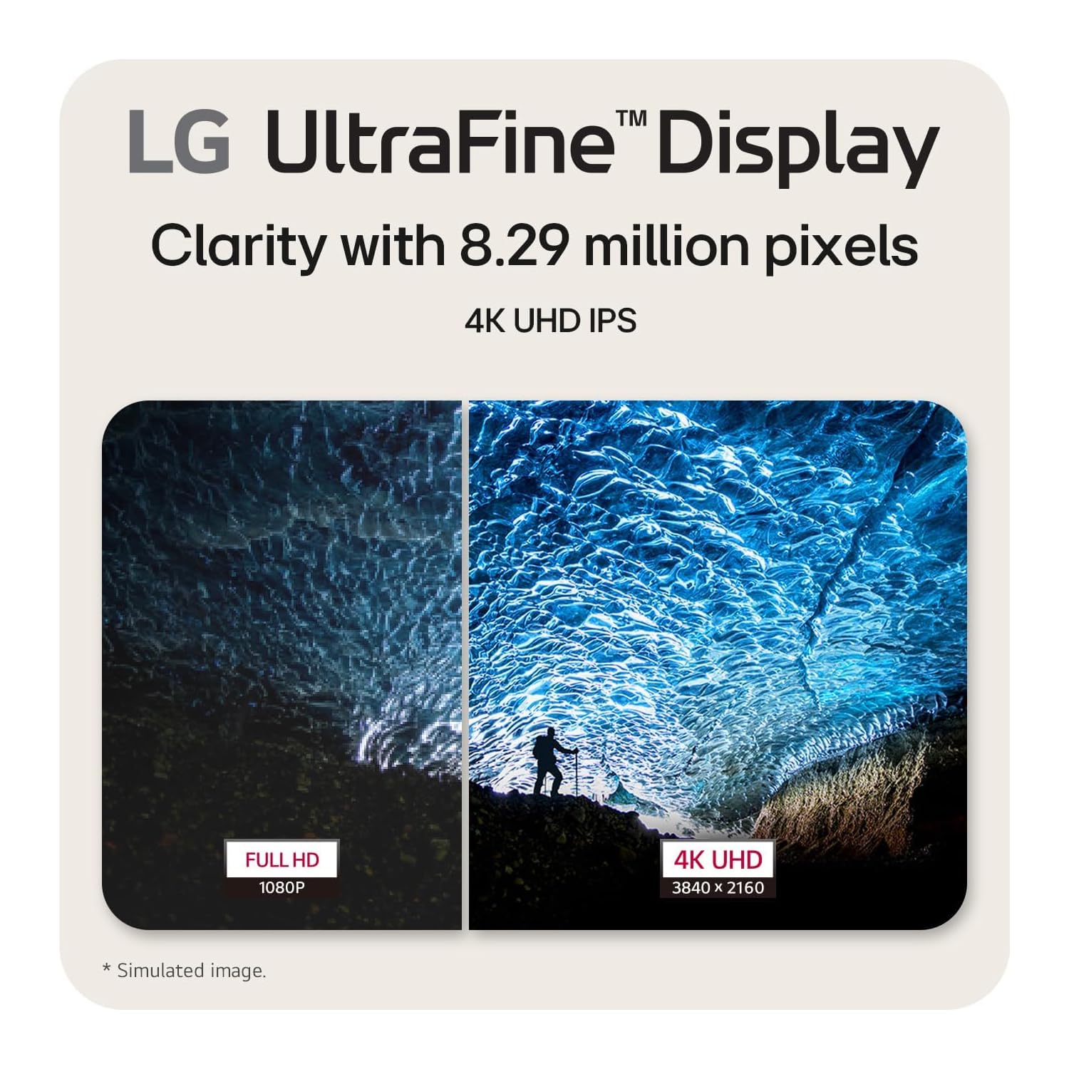 LG 27US500-W 27Inch Ultrafine Monitor, IPS, 4K UHD (3840x2160), 60Hz,HDR10 up to 90% DCI-P3 Color gamut, DisplayPort, Head Phone Out - White
