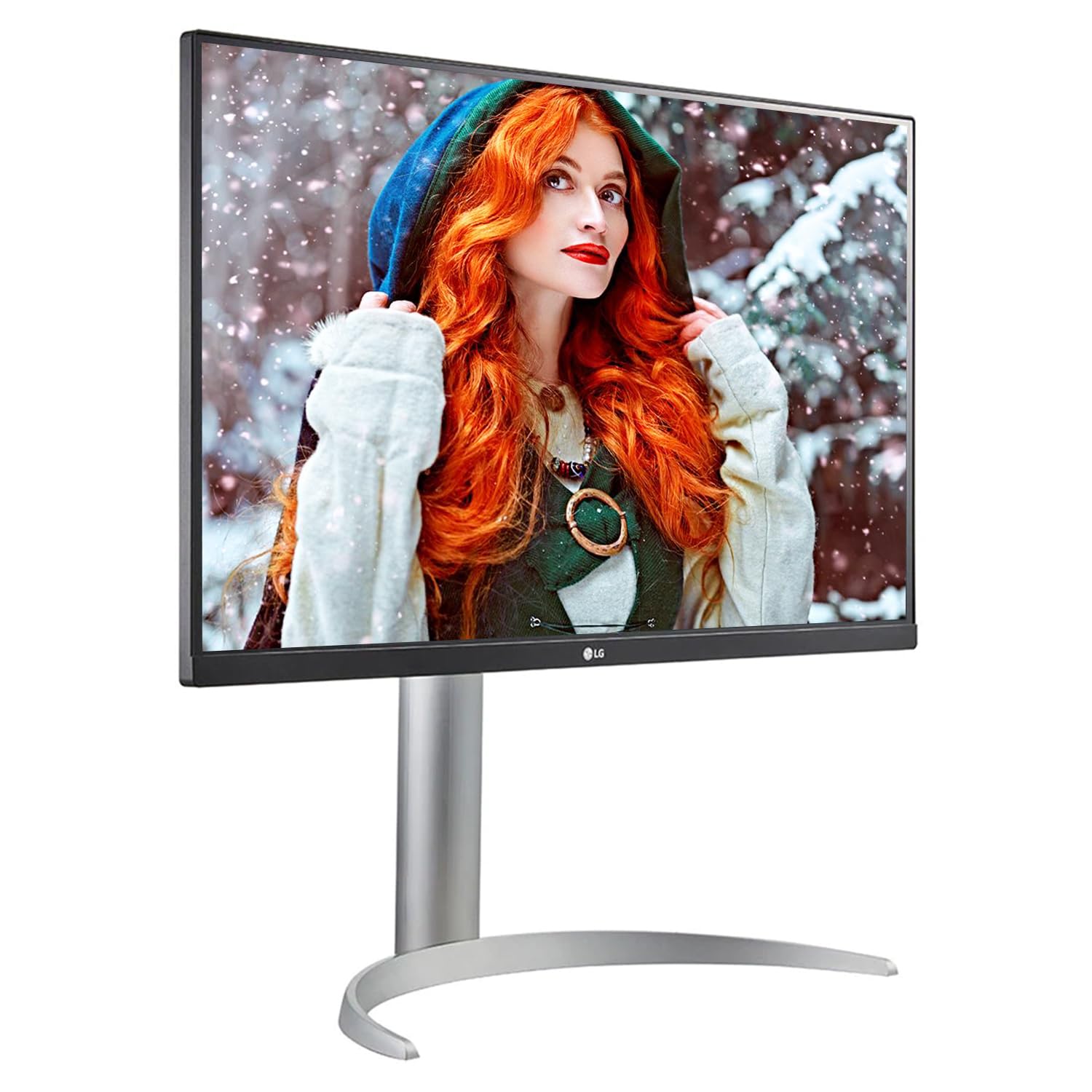 LG 27UP650-W 27Inch (68.4 Cm) 27 (68.4cm) UHD (3840 x 2160 Pixels) 4K IPS Display, VESA DisplayHDR 400, Ergonomic Design (Silver)
