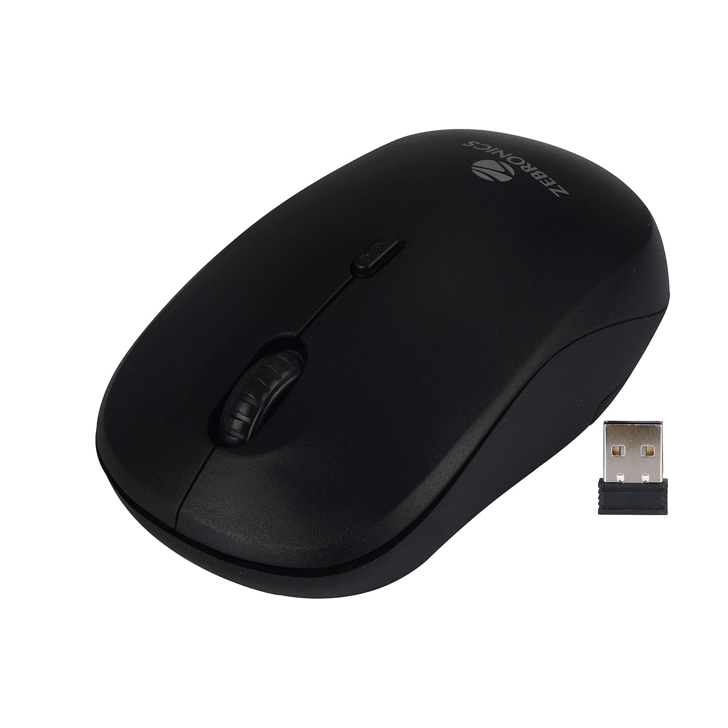 Zebronics Bold Wireless Optical Mouse 2.4GHz with High Precision- Black