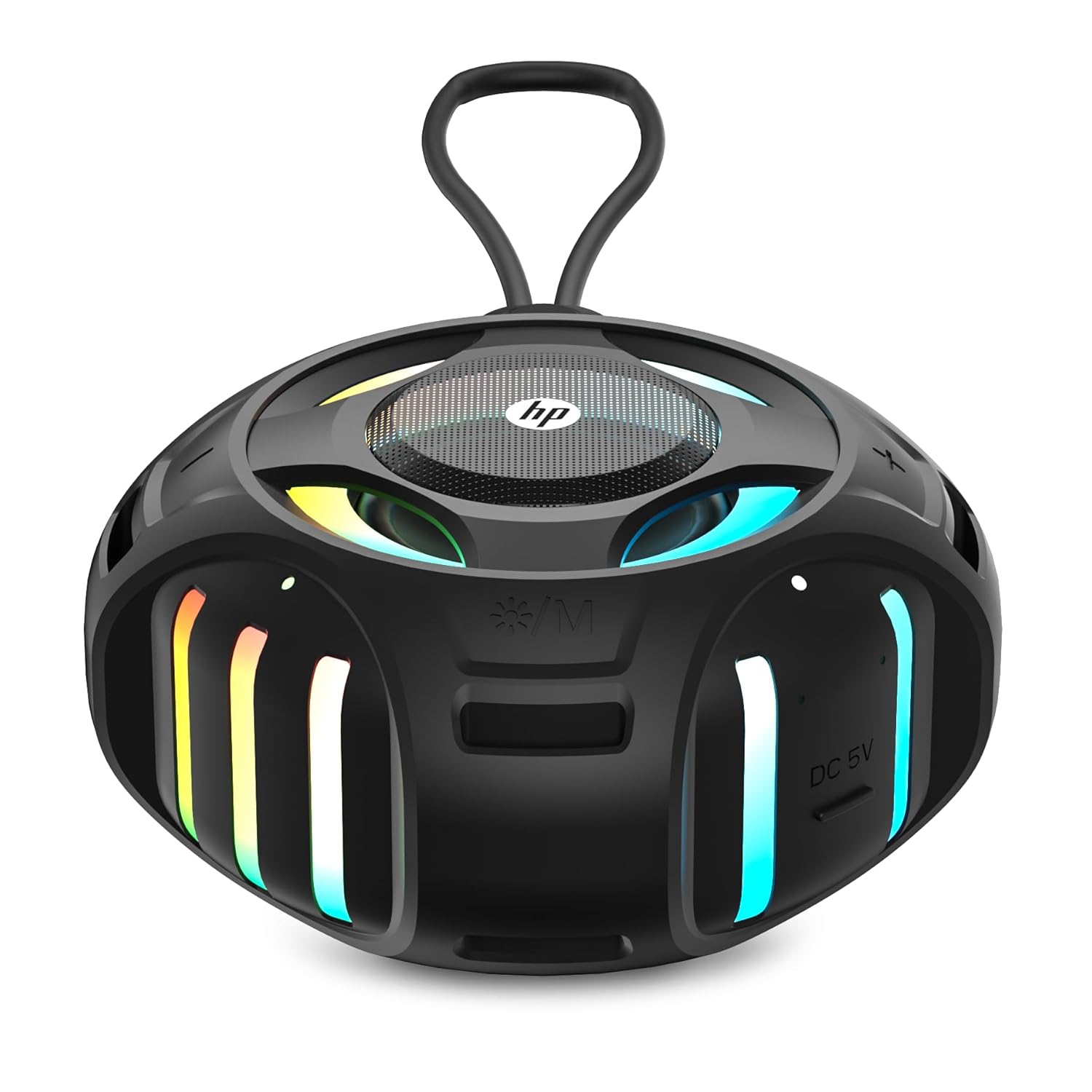 HP S300 Wireless Speaker with Stereo Sound, USB & Bluetooth Connectivity, Easy charging, More listening - Black