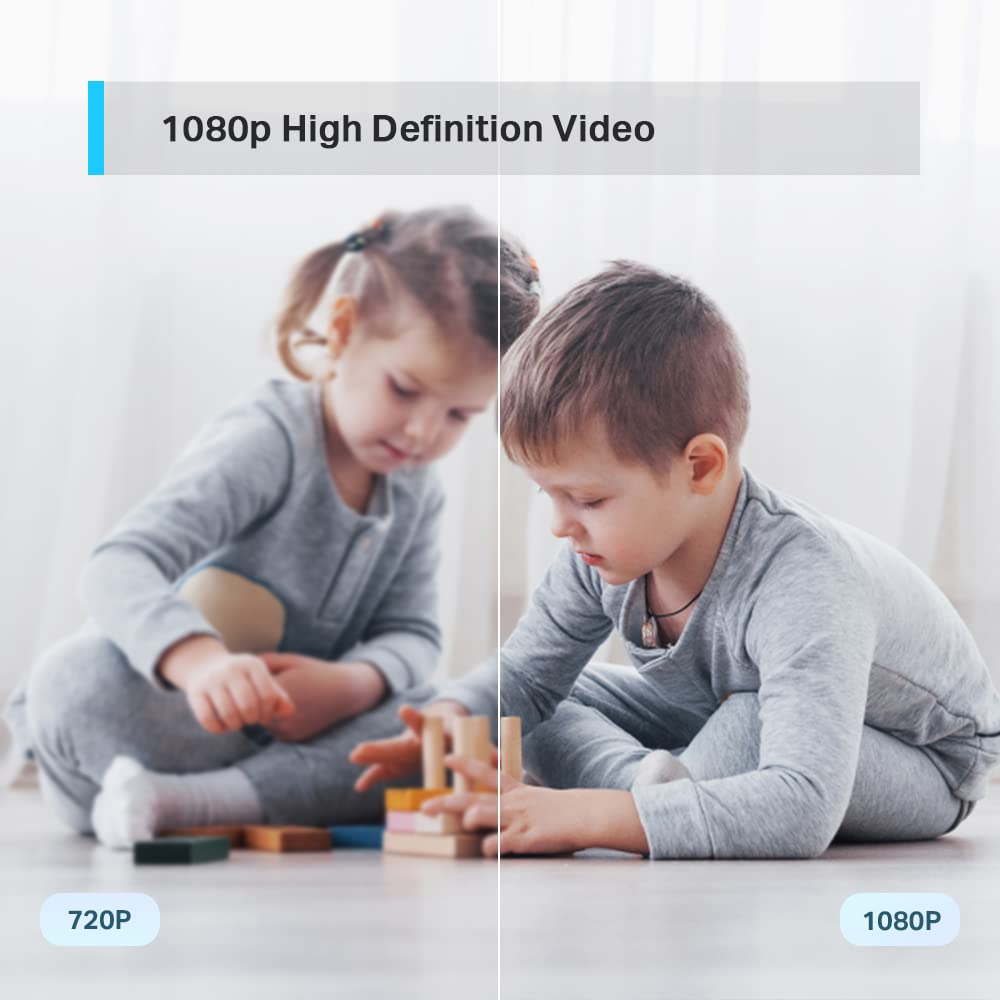 TP-Link Tapo TC70 2MP Pan/Tilt Smart Security Camera, Indoor CCTV, 360° Rotational Views, Works with Alexa&Google Home- White