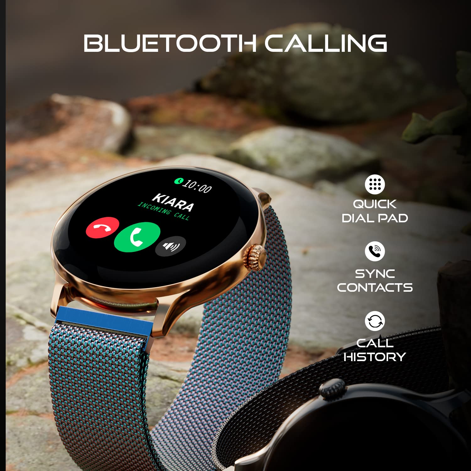 Fire Boltt Phoenix Ultra Smart Watch(BSW138) with 1.39"Inch Display, Bluetooth Calling, Metal Body with 120+ Sports Modes, SpO2- Multicolor(Rainbow)