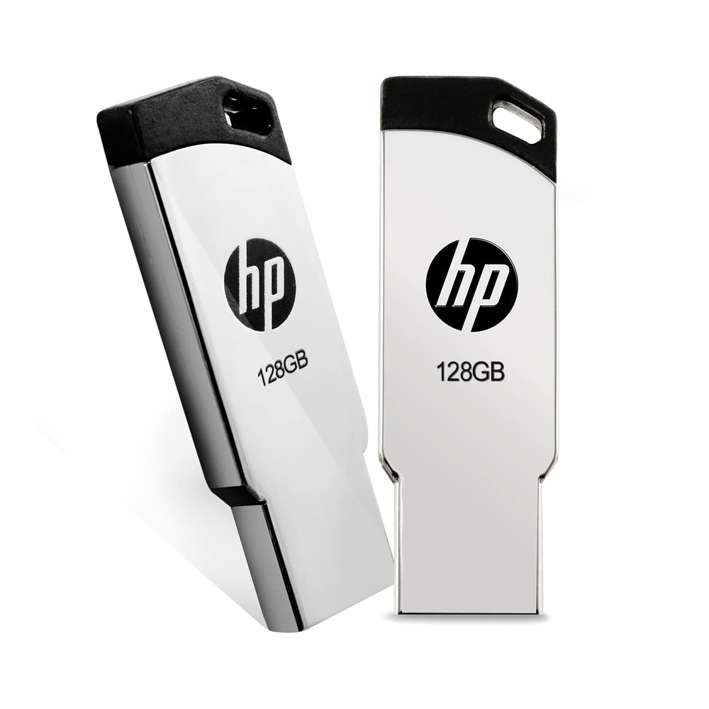 HP V236W USB 2.0 128GB Pen Drive-Silver