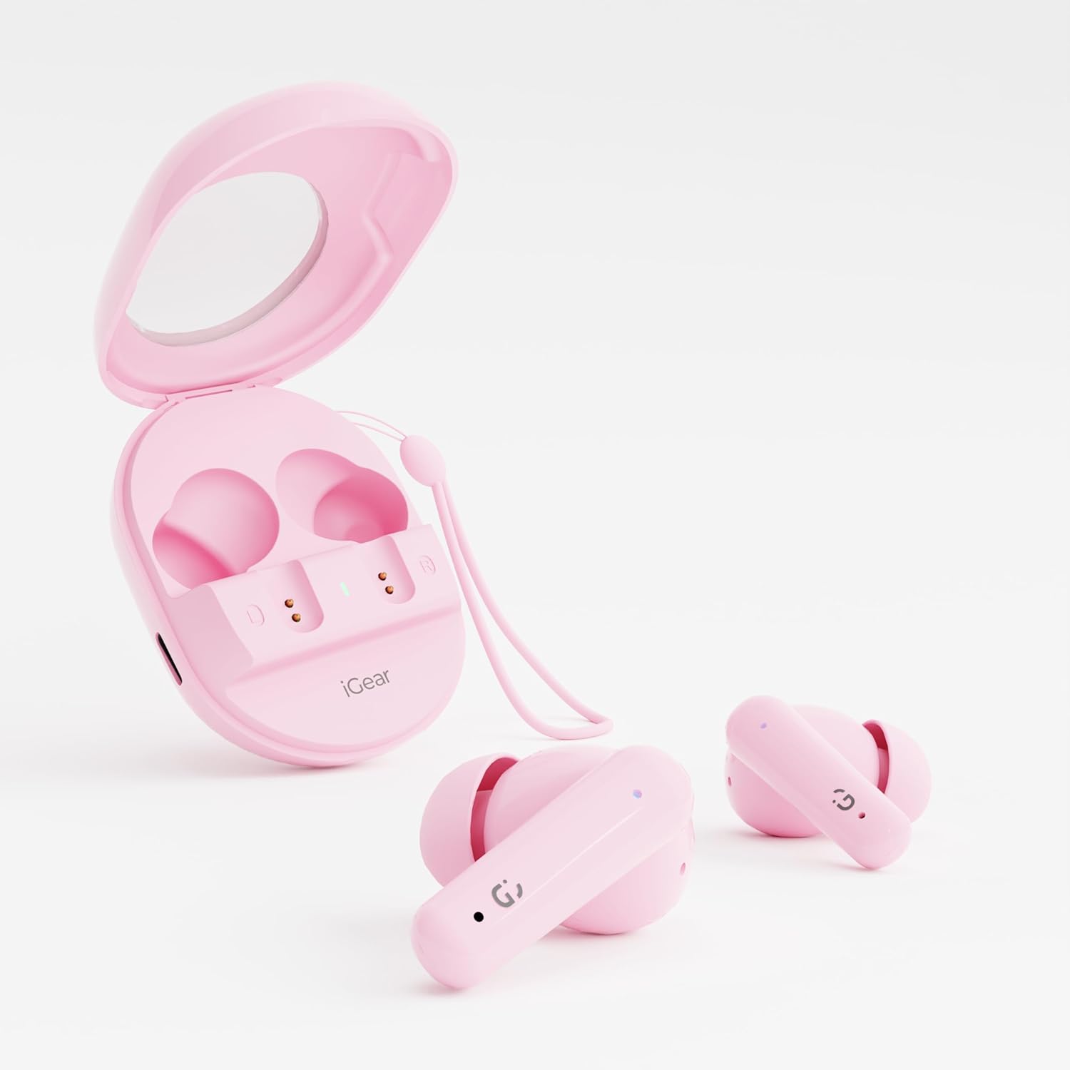 iGear Astro iG-1029 Wireless Earbuds Stylish HiFi Audio with 40-Hour Playtime- Pink