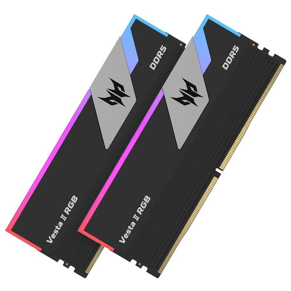 Acer Predator Vesta II RGB Series 32GB (16GBx2) DDR5 6000MHz Desktop Ram (Black) BL-9BWWR-378