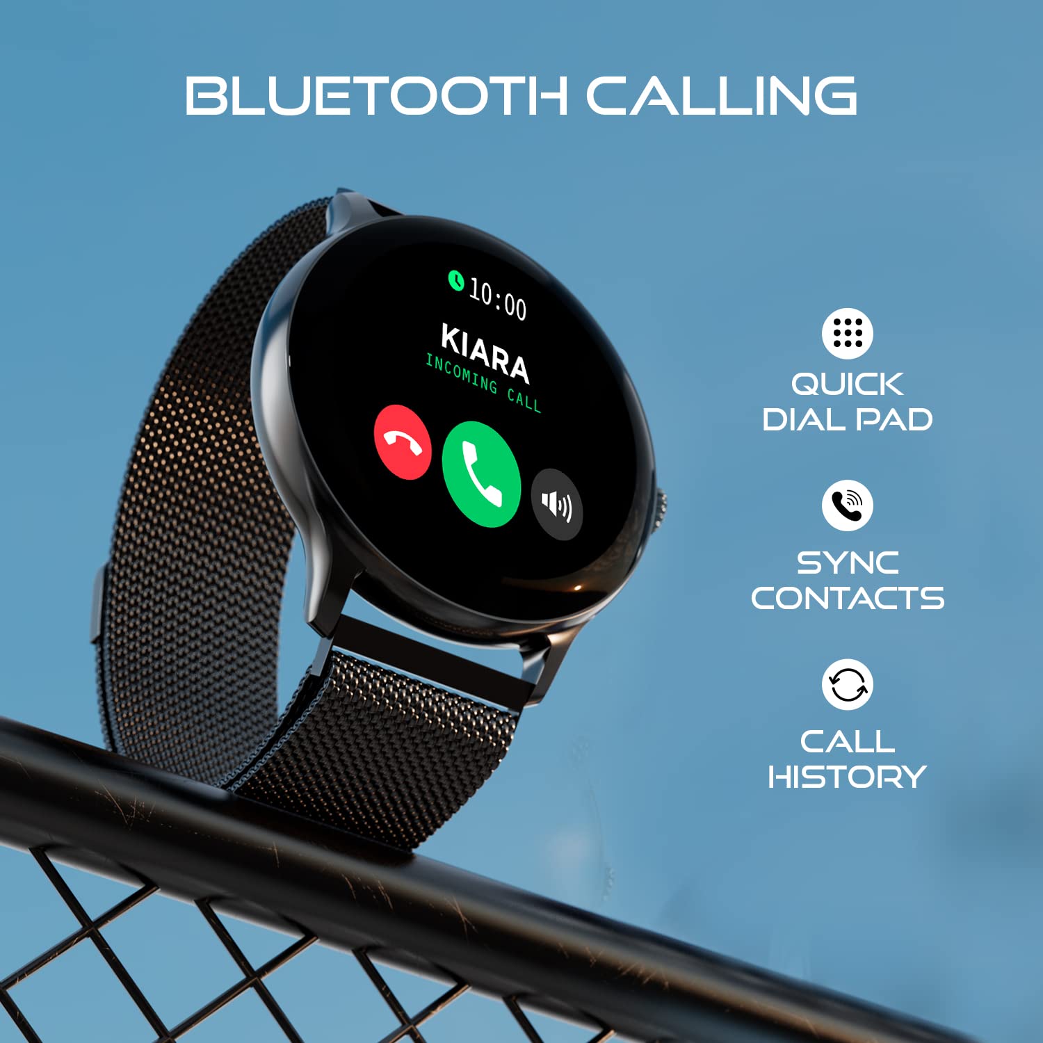 Fire Boltt Phoenix Ultra Smart Watch(BSW138) with 1.39"Inch Display, Bluetooth Calling, Metal Body with 120+ Sports Modes, SpO2- Dark Grey
