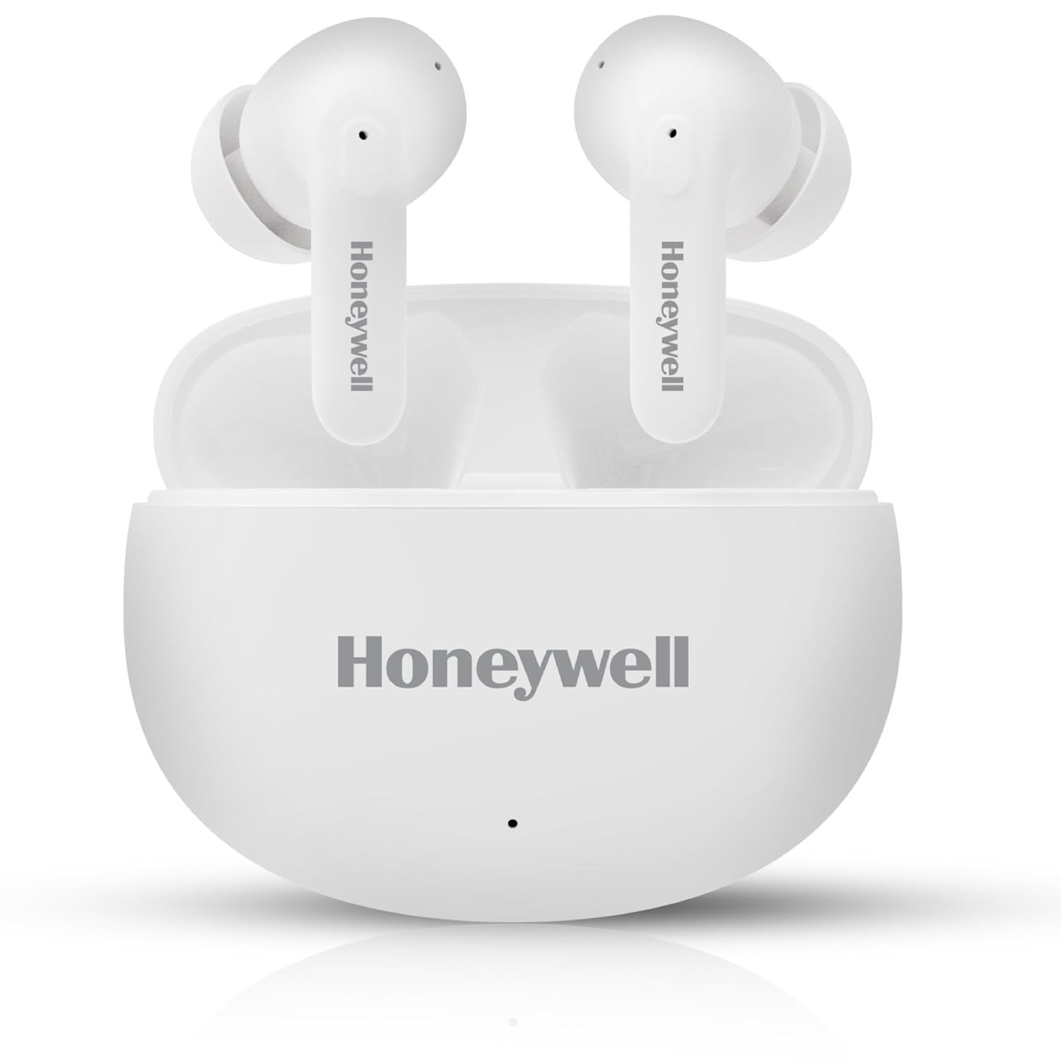 Honeywell Suono P2100 TWS Earbuds Bluetooth with 50H of Playtime, ENC Mode, 4xMics, Type C Fast Charging, Low Latency Mode for Gaming, Bluetooth V5.3- White
