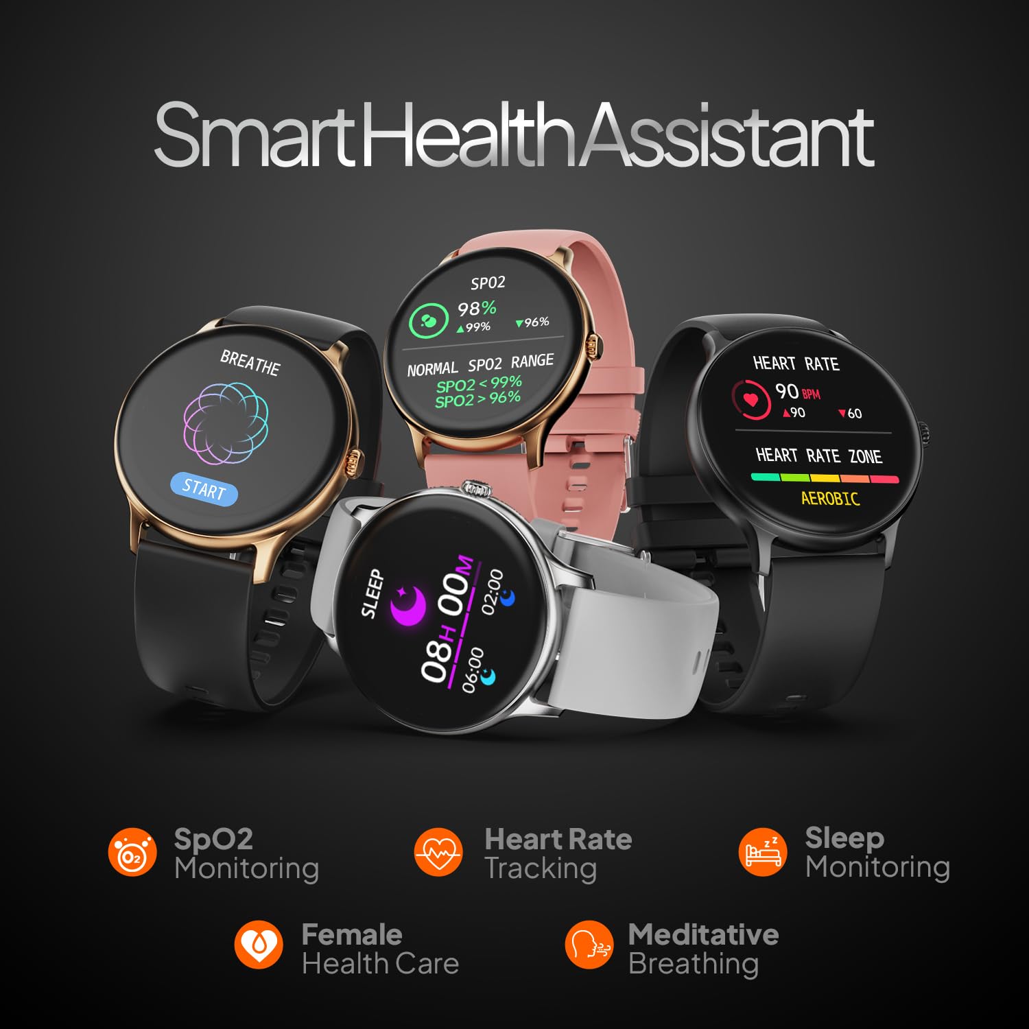 Fire Boltt Phoenix Pro Smart Watch with 1.39'' inch display, Bluetooth Calling, Metal Body with 120+ Sports Modes, SpO2, Heart Rate Monitoring- Silver