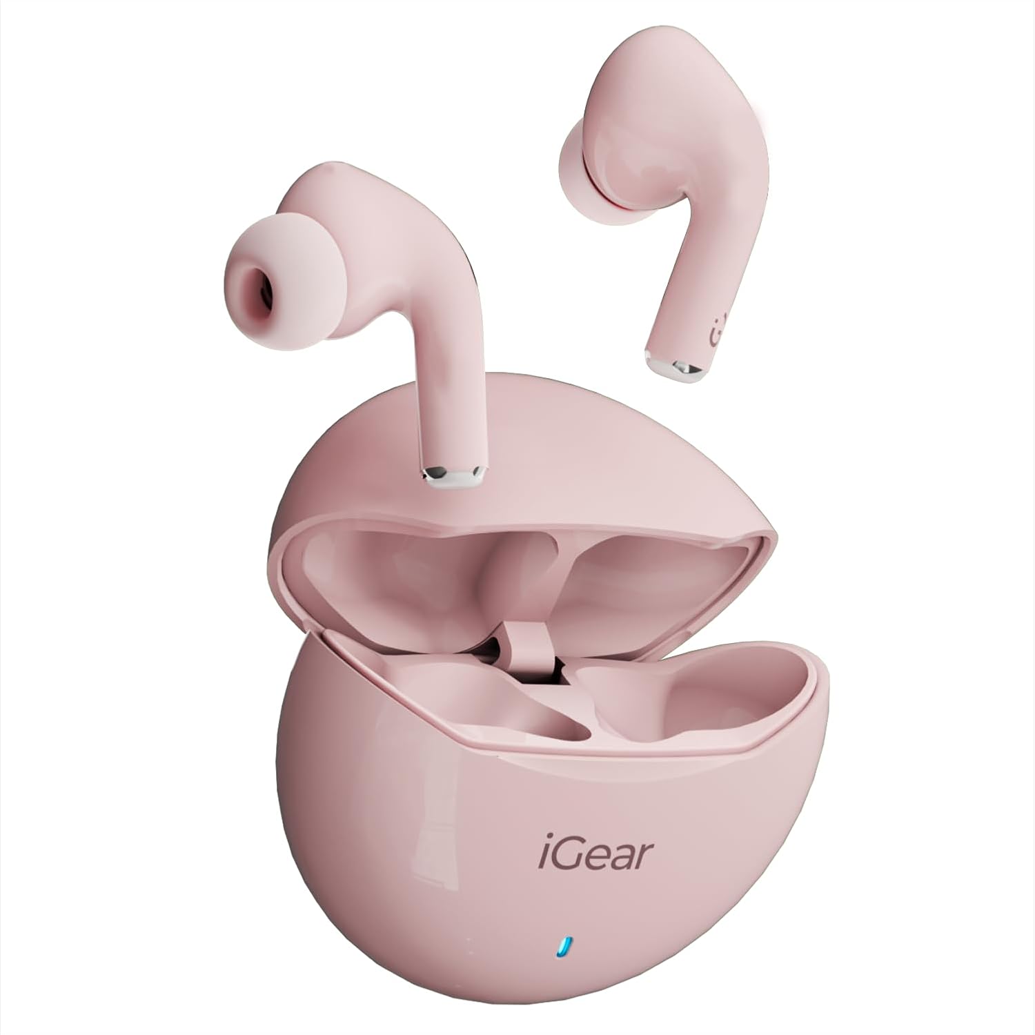 iGear Gemz iG-1142 TWS Wireless Earbuds, 15 Hrs+ Playtime- Pink