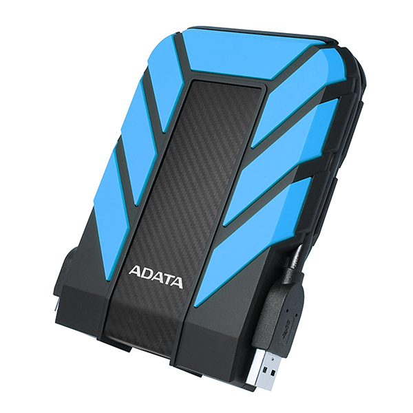 ADATA HD710 Pro 2TB 3.5 inch SATA III External Hard Drive/HDD with IP65 Rating, Shockproof Technology - AHD710P-2TU31-CBL, Blue