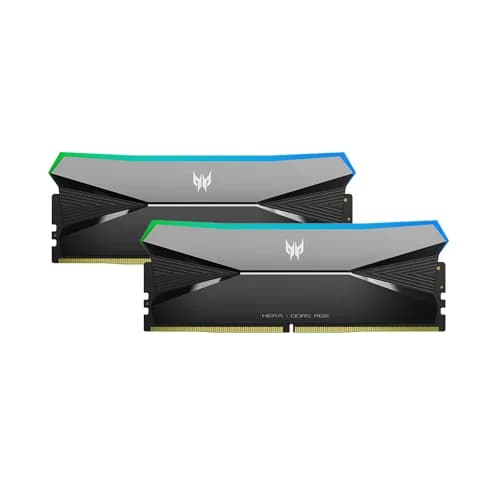 Acer Predator Hera RGB 96GB (48GBx2) 6000MHz CL28 DDR5 RAM, Black, BL-9BWWR-682