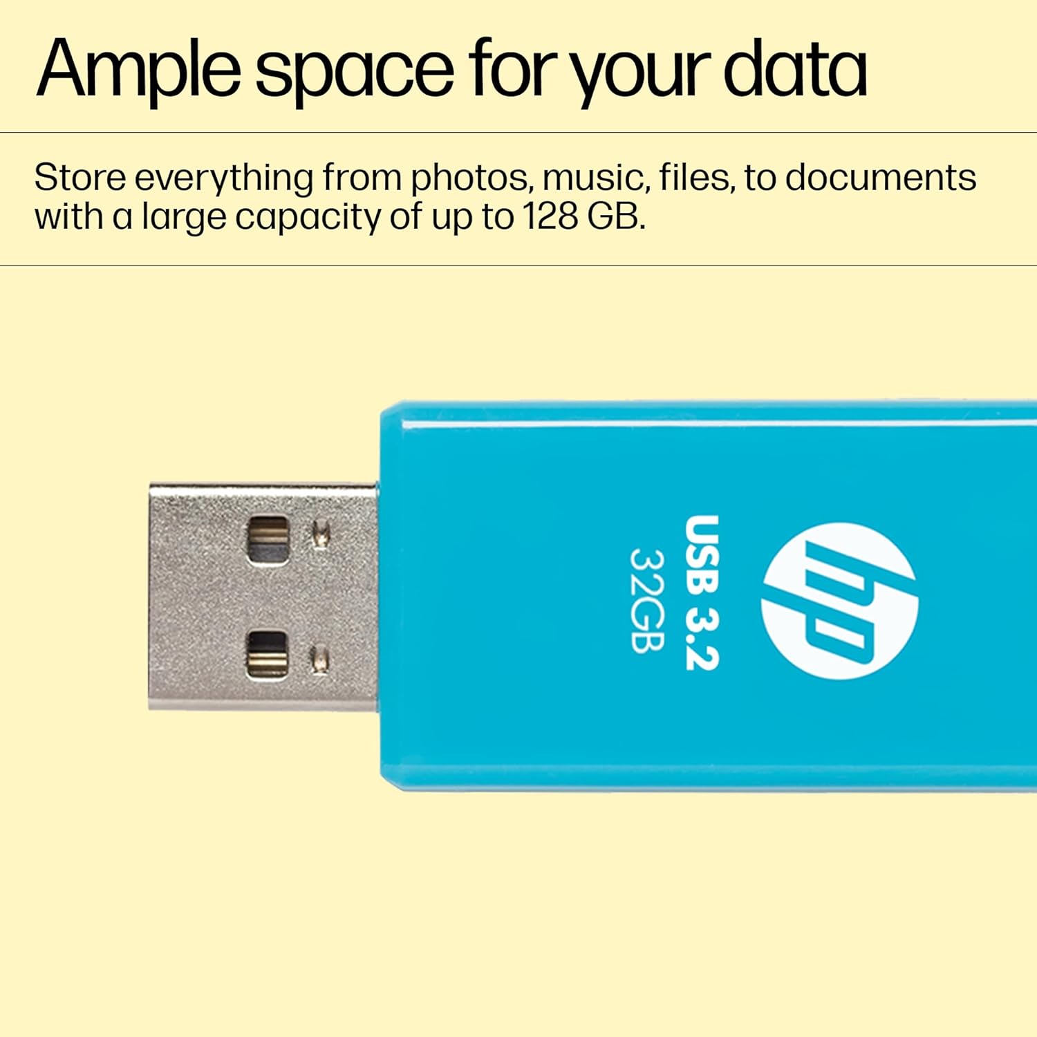 HP 712W 32GB USB 3.2 Flash Drive- Blue