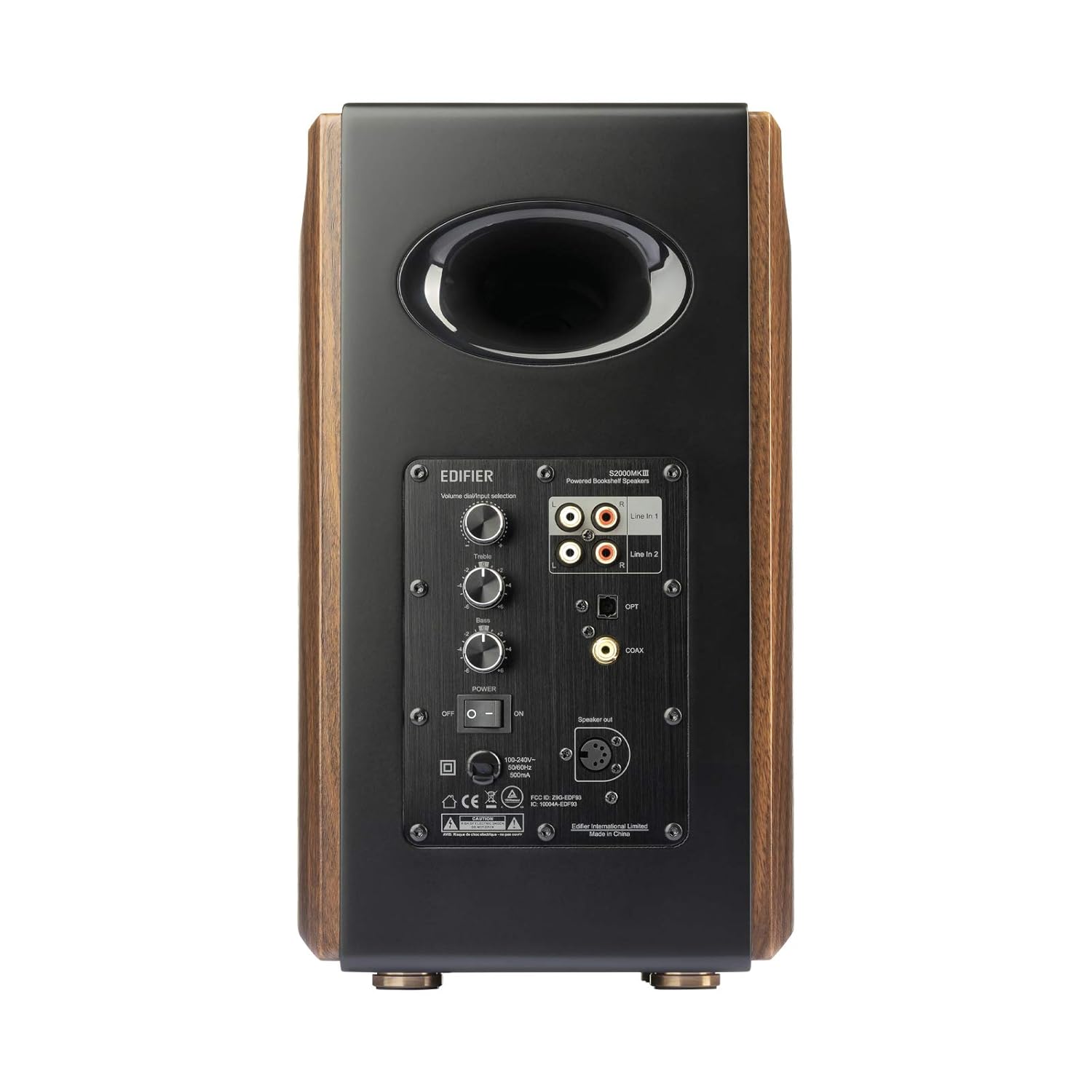 Edifier S2000MKIII Powered Bluetooth Bookshelf 2.0 Speakers - Near-Field Active Tri-Amped 130w Studio Monitor Speakers for Audiophiles with Wireless, Line-in and Optical Input- Brown